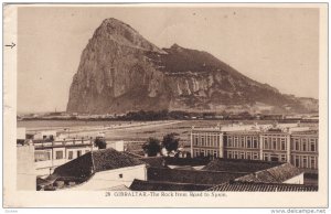 GIBRALTAR, 1900-1910's; The Rock From Road To Spain