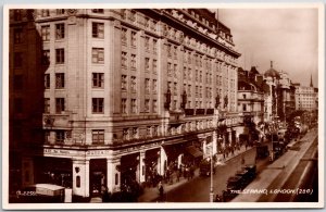 The Strand London England Busy Thoroughfares Real Photo RPPC Postcard