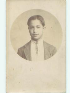 rppc 1920's BOY IN FORMAL CLOTHING AC8581