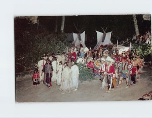 Postcard The Green Corn Dance, Stand Rock Indian Ceremonial, Wisconsin Dells, WI