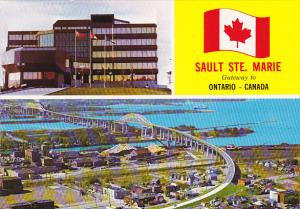 Canada Civic Centre and St Mary's International Bridge Sault Ste. Marie Ontario