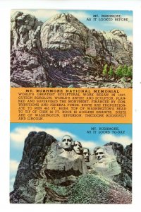 SD - Black Hills. Mt. Rushmore, Before and After