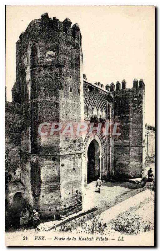 Old Postcard Fez Gate of Kasbah Filala