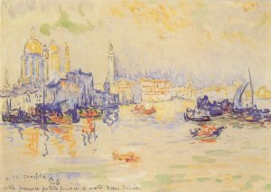 Paul Signac Venice Rare Courtauld Institute Art Gallery Painting Postcard