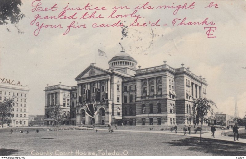 TOLEDO, Ohio , 1906 ; County Court House