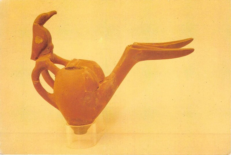 Lot345 pair teapots eagle baked clay assyrian colony kultepe postcard art turkey