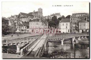 Postcard Le Mans Old Bridge X