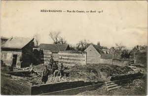 CPA Beuvraignes - Rue du Cessier der Avril 1915 (120892)