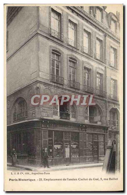 Old Postcard Prison Paris Location of & # 39ancien dungeon gue Rue Baillet