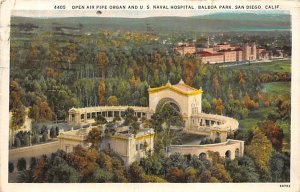 Open Air Pipe Organ U. S. Naval Hospital Balboa Park San Diego California  