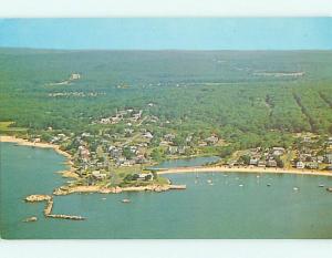 Unused Pre-1980 AERIAL TOWN VIEW Niantic Connecticut CT v4308