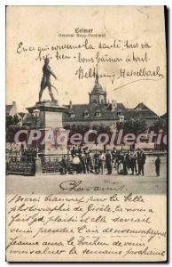 Old Postcard Colmar General Rapp Denkmal