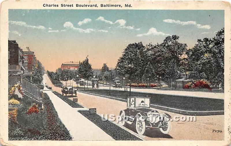 Charles Street Boulevard in Baltimore, Maryland