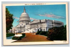 Vintage 1953 Postcard Panoramic View U.S. Capitol Building Washington DC