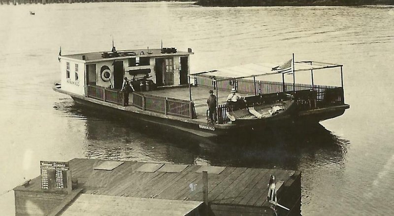 McGregor IOWA RP 1927 FERRY Wanamingo Mississippi River nr Prairie du Chien WI