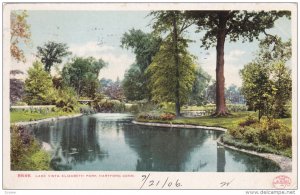 HARTFORD, Connecticut, PU-1906; Lake Vista, Elizabeth Park