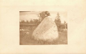 Vintage Postcard 1910's RPPC Rock Back of Chas K. Foster House Photo