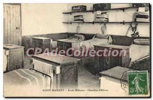 Postcard Old Saint Maixent Military School Bed and Pupils