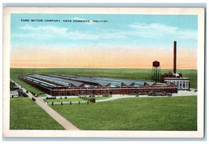 c1920's Ford Motor Company Scene Near Hammond Indiana IN Unposted Postcard