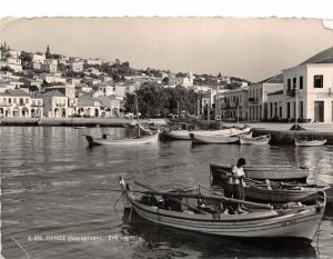 Lot196  PYLOS greece boat real photo