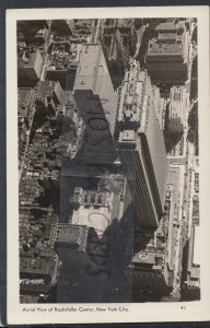 America Postcard - Aerial View of Rockefeller Center, New York City   RS17684