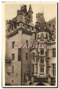 Old Postcard Chateau de Pierrefonds Oise Le Donjon and the Staircase of Honor