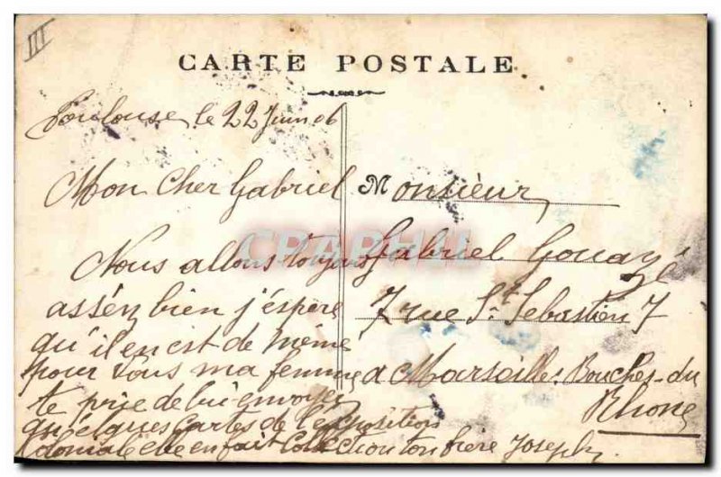 Old Postcard Fancy Surname Gabriel