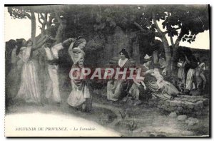 Old Postcard Remembrance Provence La Farandole