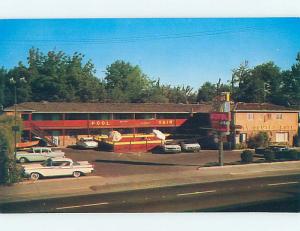 Unused Pre-1980 OLD CARS & CITY CENTER MOTEL Sacramento California CA n9930-12