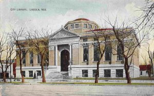 City Library Lincoln Nebraska 1910c postcard