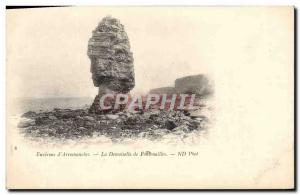 Old Postcard Environs d & # 39Arromanches maid of Fontenailles