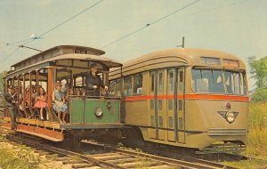 BRANFORD TROLLEY MUSEUM East Haven, CT Wildwood, NJ c1960s Vintage Postcard