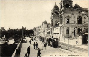 CPA AK ROYAN Le Casino de Foncillon TRAM VAPEUR (977353)