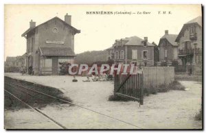 Old Postcard Bernieres La Gare