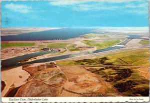 Canada Saskatchewan Aerial View Gardiner Dam & Diefenbaker Lake 1975