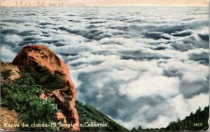 Vtg 1910s Above the Clouds Mt Tamalpais California CA Postcard