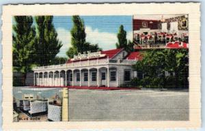 SALT LAKE CITY, UT  THE DOLL HOUSE Miniature Postcard Style LINEN BUSINESS CARD