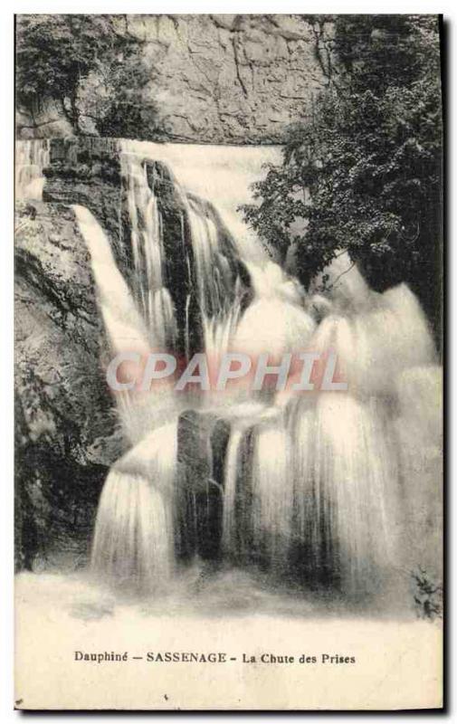 Old Postcard Dauphine Sassenage Falling taken