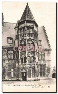 Old Postcard Old Bourges Hotel De Ville