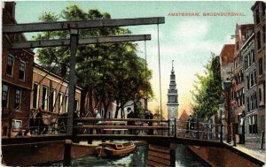 CPA AK AMSTERDAM Groenburgwal. NETHERLANDS (624656)
