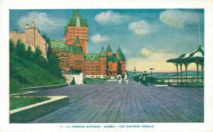 Canada Quebec The Dufferin Terrace Vintage Postcard 02.96 