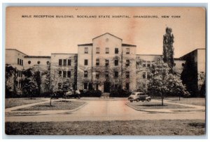 Male Reception Building Rockland State Hospital Orangeburg New York NY Postcard 