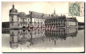 Old Postcard Chateau de Chantilly The West Facade