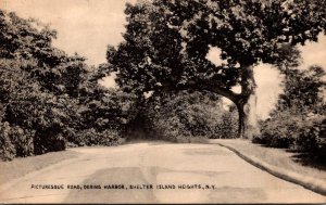 New York Shelter Island Heights Picturesque Road Dering Harbor 1946