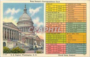 Old Postcard US Capitol Washington DC