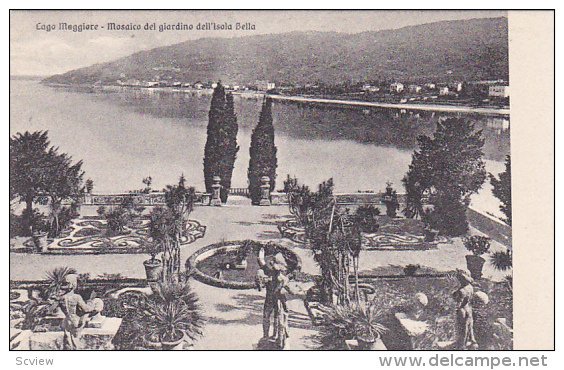 LAGO MAGGIORE, Italy, 1900-1910's; Mosaico Del Giardino Dell'Isola Bella