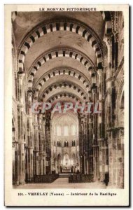 Old Postcard Morvan Vezelay Pittoressque of the Interieur Basillque