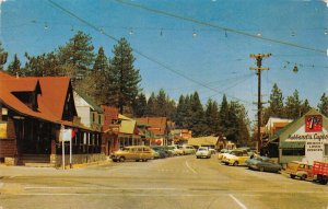 Crestline California Business District Street Scene 7Up Sign Postcard AA109033