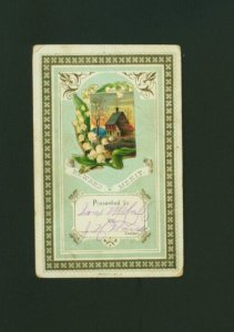 Teacher Reward Of Merit Vintage Paper Card