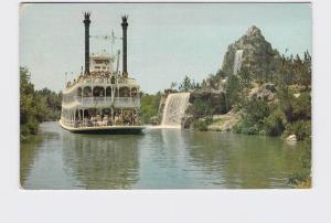 VINTAGE POSTCARD DISNEYLAND FRONTIERLAND MARK TWAIN STEAMBOAT #10